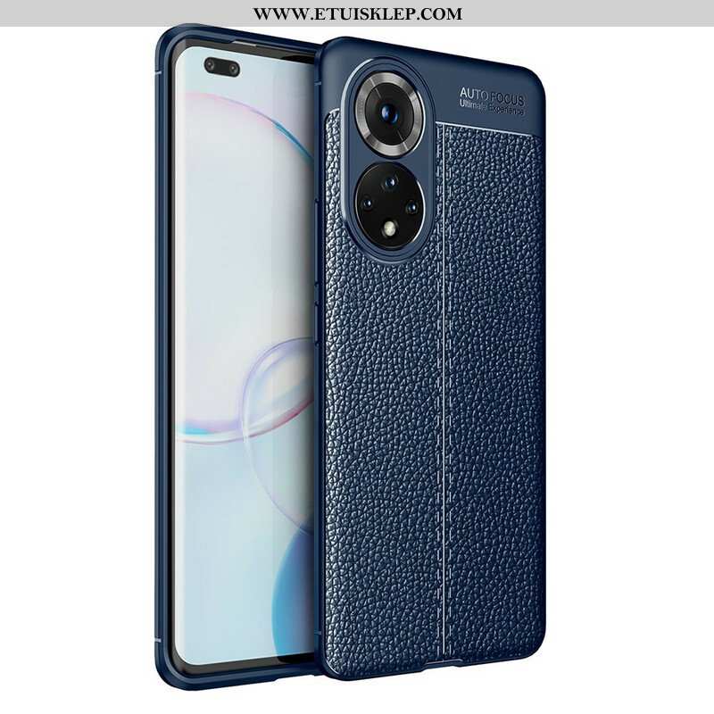 Etui do Honor 50 Pro Efekt Skóry Liczi Pro Double Line